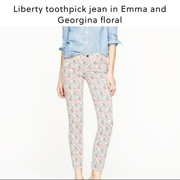 J. Crew Liberty Jeans in Emma & Georgina Print - Picture 2 of 13
